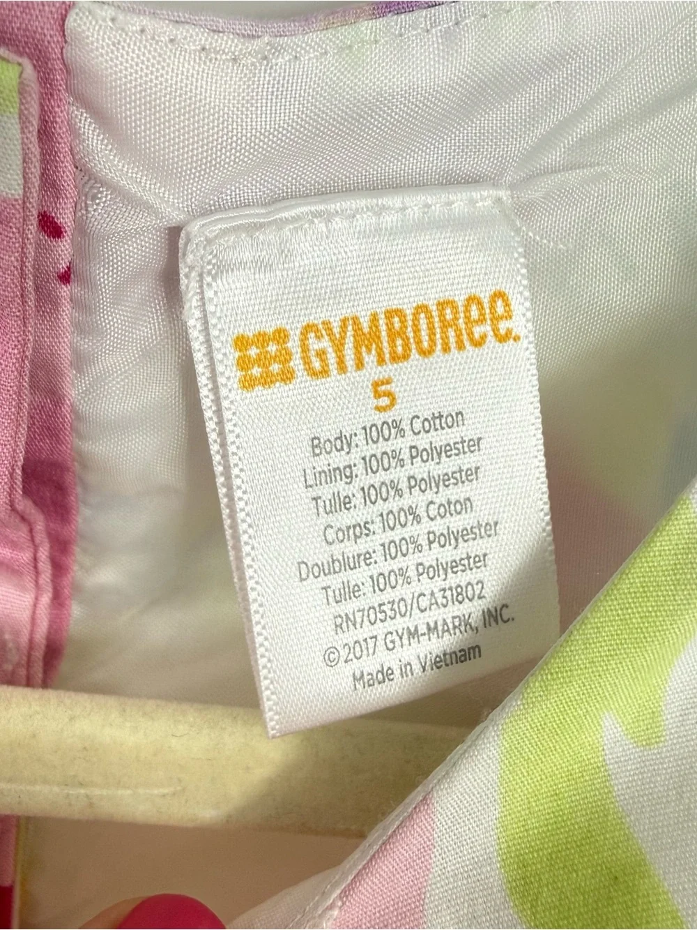 Gymboree Girls Size 5 Lot of 2 dresses floral cotton tulle lined